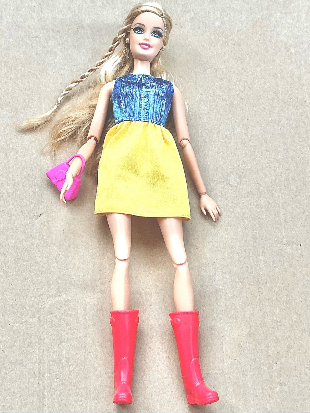 Barbie glam style doll articulated 2013 redressed rare htf